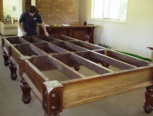 Billiard table relocation process