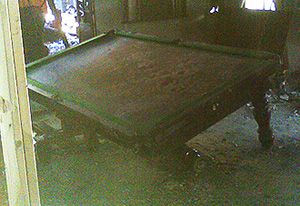 Billiard table restoration